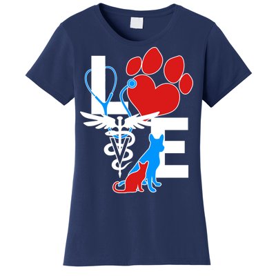 Veterinarian Love Cat and Dog Women's T-Shirt