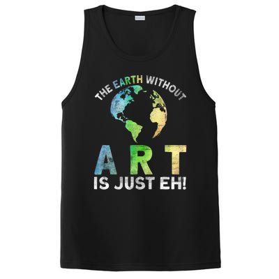 Vintage Earth Without Art Is Just Eh Planet Art Earth Day PosiCharge Competitor Tank