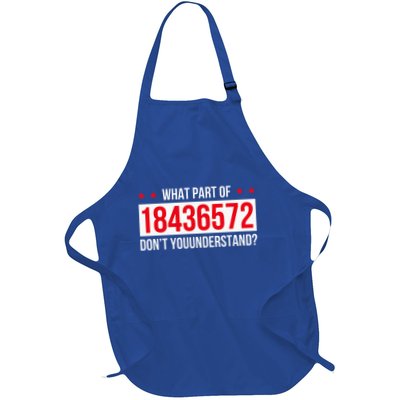 V8 Engine What Part Of 18436572 Dont You Understand Full-Length Apron With Pockets