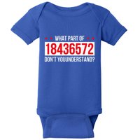 V8 Engine What Part Of 18436572 Dont You Understand Baby Bodysuit