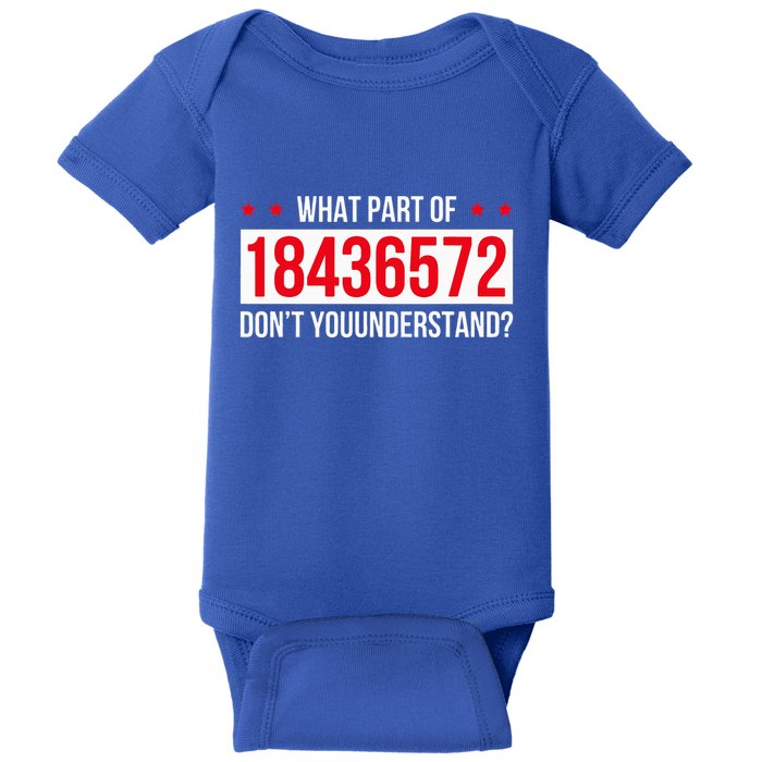 V8 Engine What Part Of 18436572 Dont You Understand Baby Bodysuit