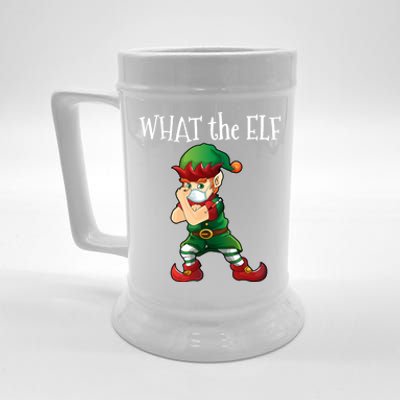 Vaccinated Elf What The Elf Gift Beer Stein