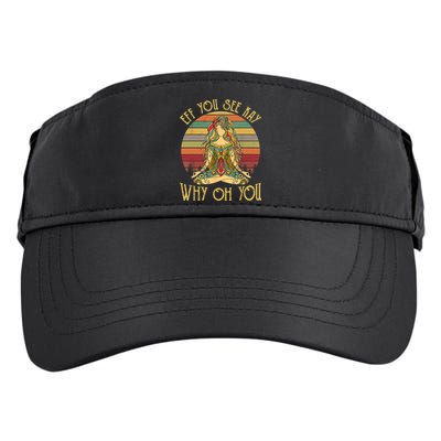 Vintage EFF You See Kay Why Oh You Tattooed Girl Yoga Adult Drive Performance Visor