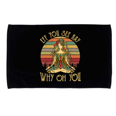 Vintage EFF You See Kay Why Oh You Tattooed Girl Yoga Microfiber Hand Towel