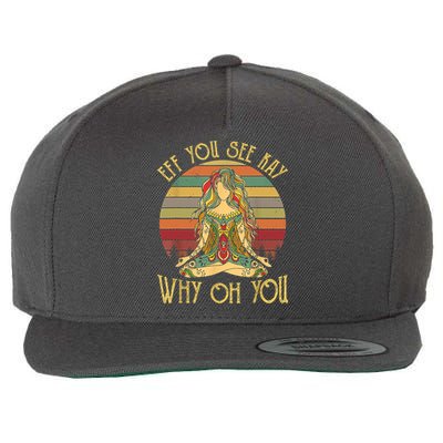Vintage EFF You See Kay Why Oh You Tattooed Girl Yoga Wool Snapback Cap