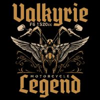 Valkyrie F6 1520cc Motorcycle Legend Biker Cooling Performance Crew T-Shirt