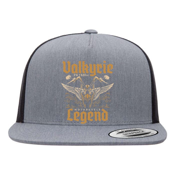 Valkyrie F6 1520cc Motorcycle Legend Biker Flat Bill Trucker Hat