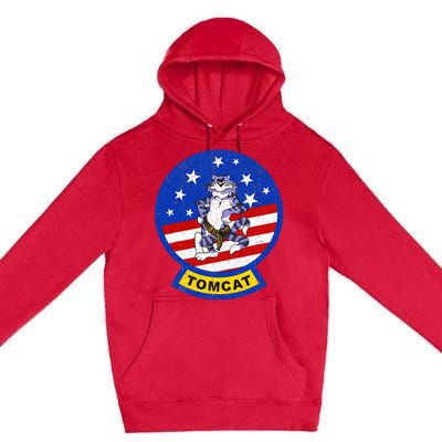 Vintage F 14 Tomcat Premium Pullover Hoodie