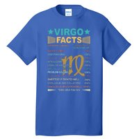 Virgo Facts 1 Awesome Zodiac Sign Vintage Retro Gift Tall T-Shirt