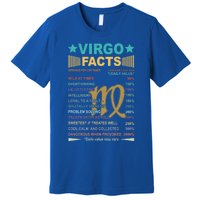 Virgo Facts 1 Awesome Zodiac Sign Vintage Retro Gift Premium T-Shirt