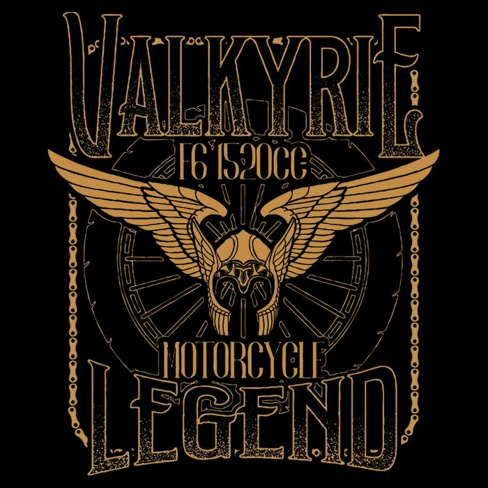 Valkyrie F6 1520cc Motorcycle Legend Biker Cooling Performance Crew T-Shirt