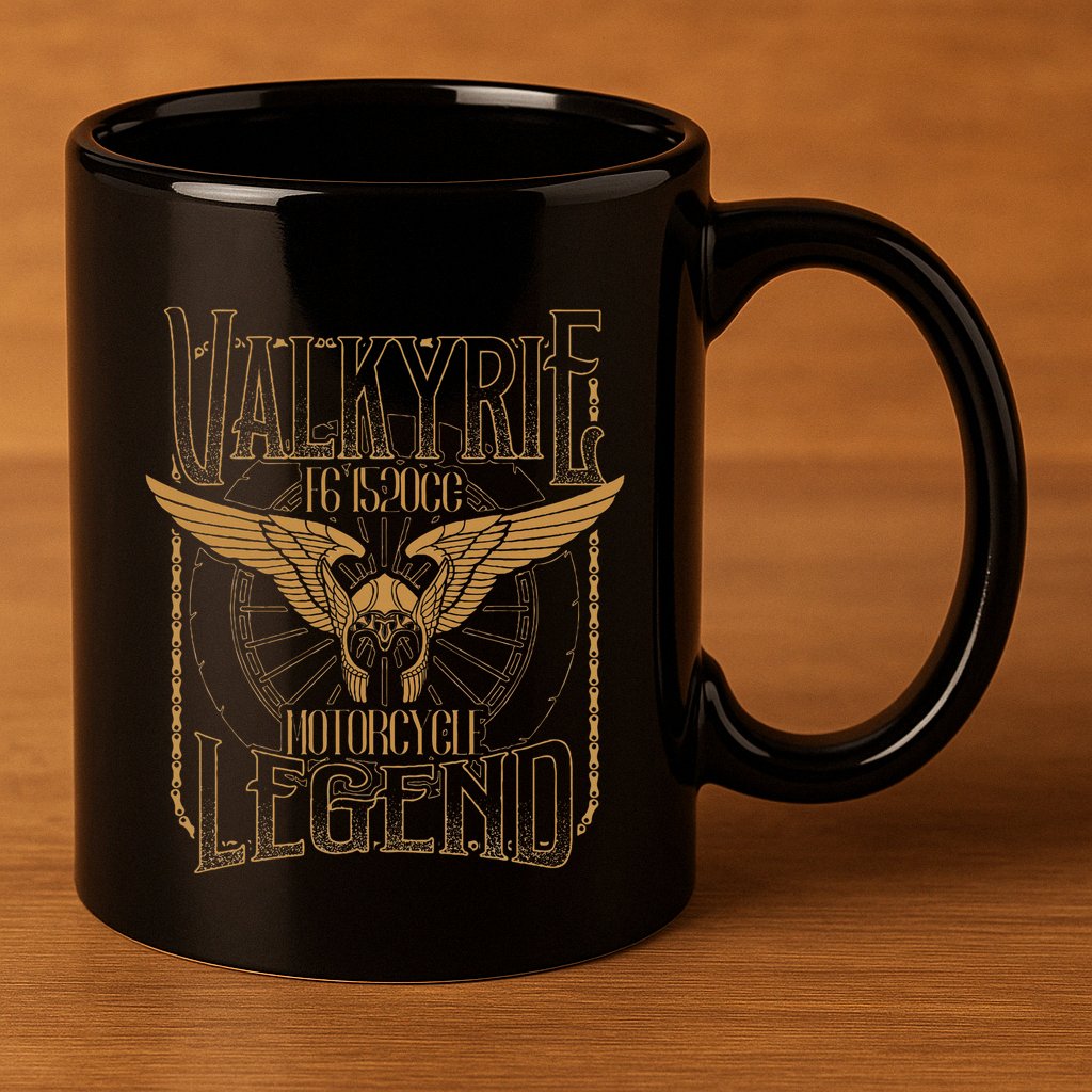 Valkyrie F6 1520cc Motorcycle Legend Biker 11oz C Handle Ceramic Mug