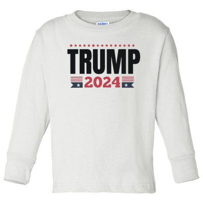 Vote Felon 2024 Trump 2024 Toddler Long Sleeve Shirt