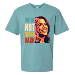 Vote For 2024 President Kamala Harris Were Not Going Back Sueded Cloud Jersey T-Shirt