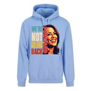 Vote For 2024 President Kamala Harris Were Not Going Back Unisex Surf Hoodie