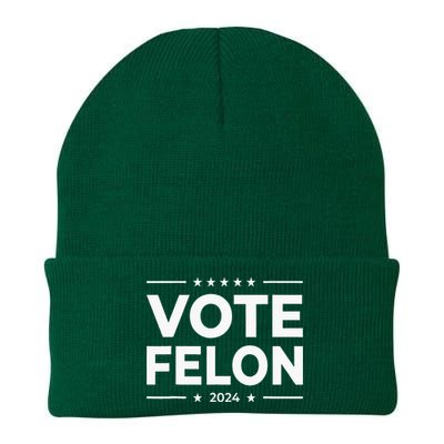 Vote Felon 2024 45 And 47 Knit Cap Winter Beanie