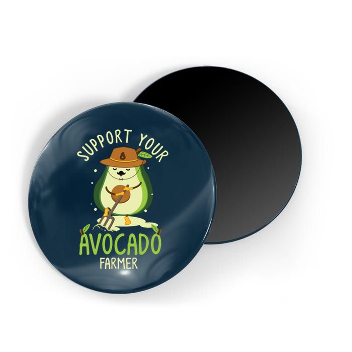 Vegan Food And Avocado Lover Or Guacamole Or Avocado Farmer Magnet