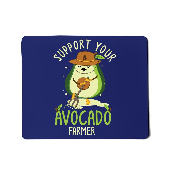 Vegan Food And Avocado Lover Or Guacamole Or Avocado Farmer Mousepad