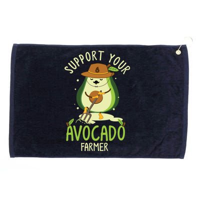 Vegan Food And Avocado Lover Or Guacamole Or Avocado Farmer Grommeted Golf Towel