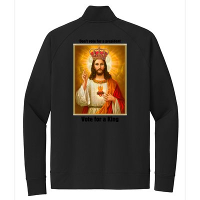 Vote For A King Jesus 2024 Stretch Full-Zip Cadet Jacket