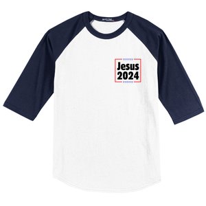 Vote For A King Jesus 2024 Baseball Sleeve Shirt