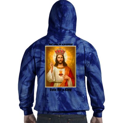 Vote For A King Jesus 2024 Tie Dye Hoodie