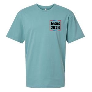 Vote For A King Jesus 2024 Sueded Cloud Jersey T-Shirt