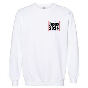 Vote For A King Jesus 2024 Garment-Dyed Sweatshirt