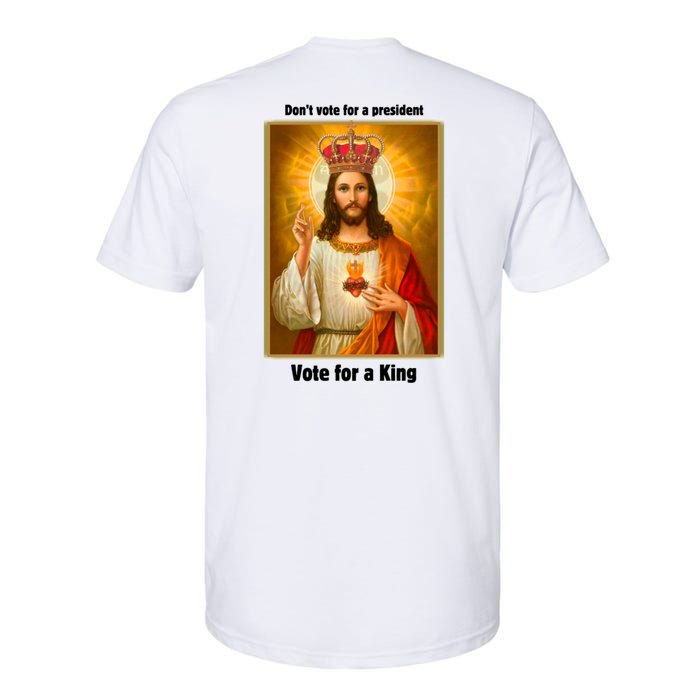 Vote For A King Jesus 2024 Softstyle CVC T-Shirt