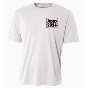 Vote For A King Jesus 2024 Cooling Performance Crew T-Shirt