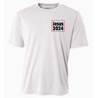 Vote For A King Jesus 2024 Cooling Performance Crew T-Shirt