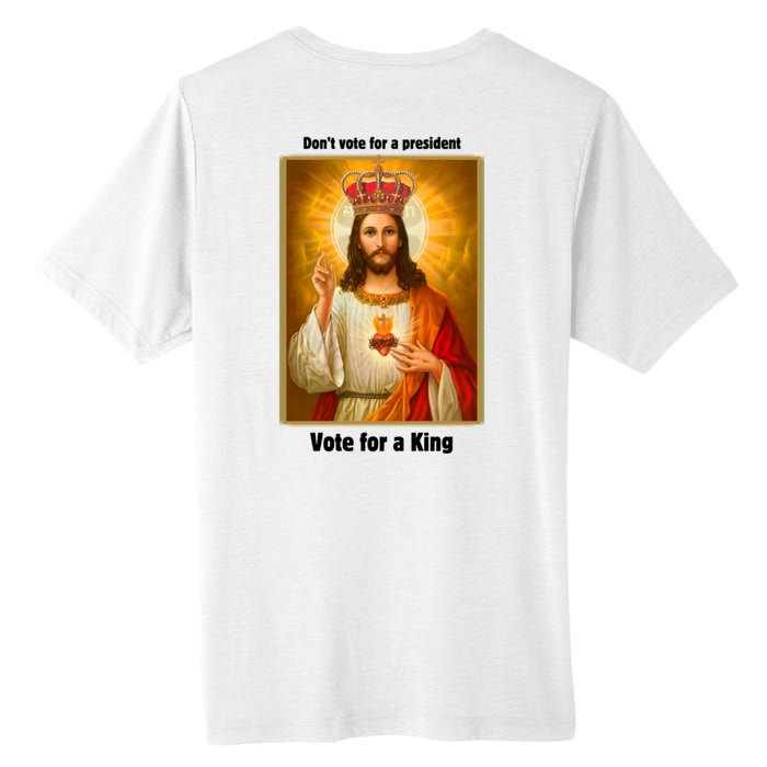 Vote For A King Jesus 2024 Tall Fusion ChromaSoft Performance T-Shirt