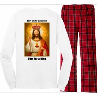 Vote For A King Jesus 2024 Long Sleeve Pajama Set