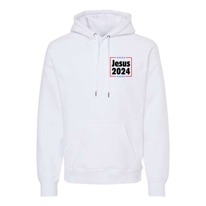 Vote For A King Jesus 2024 Premium Hoodie