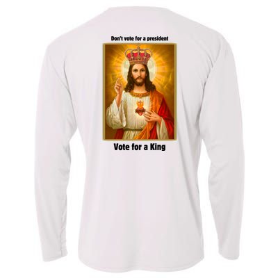 Vote For A King Jesus 2024 Cooling Performance Long Sleeve Crew