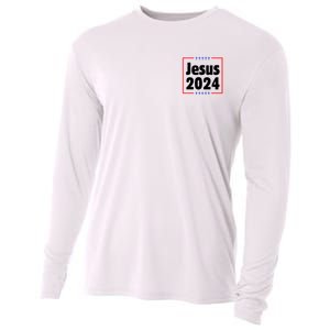 Vote For A King Jesus 2024 Cooling Performance Long Sleeve Crew