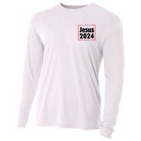 Vote For A King Jesus 2024 Cooling Performance Long Sleeve Crew