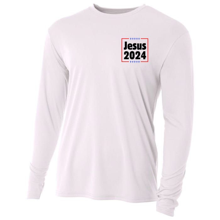 Vote For A King Jesus 2024 Cooling Performance Long Sleeve Crew