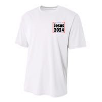 Vote For A King Jesus 2024 Performance Sprint T-Shirt