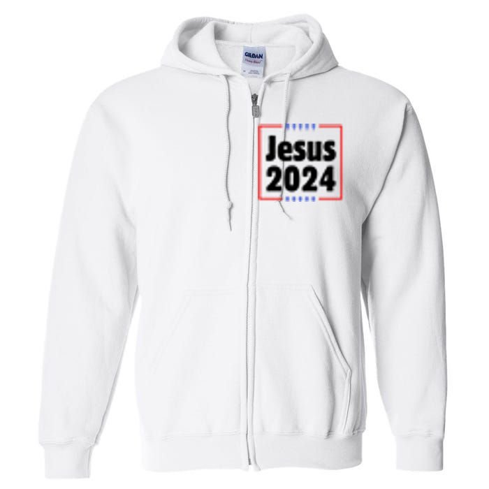 Vote For A King Jesus 2024 Full Zip Hoodie