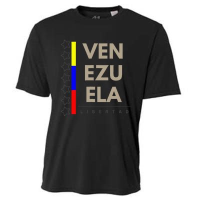 Venezuelan Flag Apparel With 7 Stars Libertad Tricolor Gift Cooling Performance Crew T-Shirt