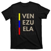 Venezuelan Flag Apparel With 7 Stars Libertad Tricolor Gift T-Shirt