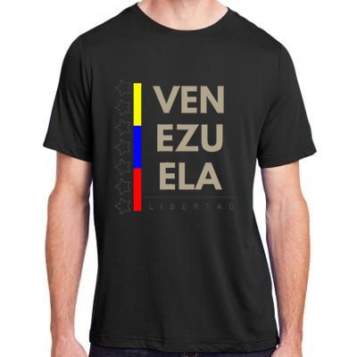 Venezuelan Flag Apparel With 7 Stars Libertad Tricolor Gift Adult ChromaSoft Performance T-Shirt