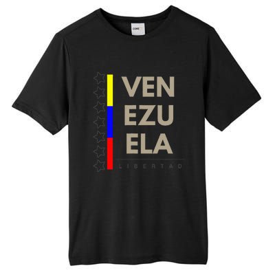 Venezuelan Flag Apparel With 7 Stars Libertad Tricolor Gift Tall Fusion ChromaSoft Performance T-Shirt