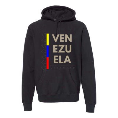 Venezuelan Flag Apparel With 7 Stars Libertad Tricolor Gift Premium Hoodie