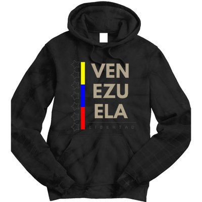 Venezuelan Flag Apparel With 7 Stars Libertad Tricolor Gift Tie Dye Hoodie