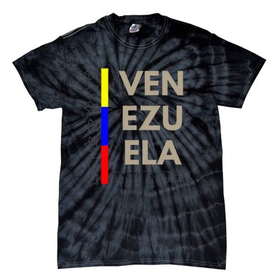 Venezuelan Flag Apparel With 7 Stars Libertad Tricolor Gift Tie-Dye T-Shirt