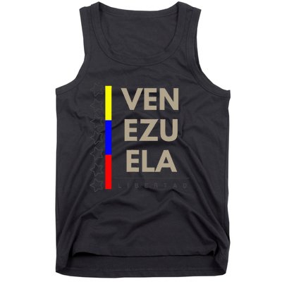 Venezuelan Flag Apparel With 7 Stars Libertad Tricolor Gift Tank Top