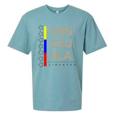 Venezuelan Flag Apparel With 7 Stars Libertad Tricolor Gift Sueded Cloud Jersey T-Shirt