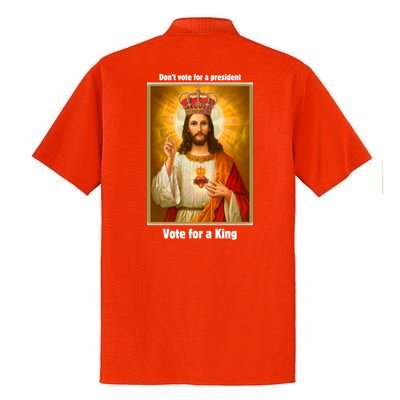 Vote For A King Jesus 2024 Dry Zone Grid Polo